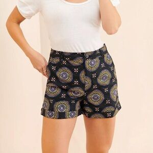 Maeve by Anthropologie high-rise abstract bohemian city shorts